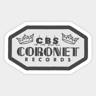 CBS Coronet Records (vers. B) Sticker